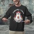Espooky Vibes Maestra Halloween Spanish Mexican Teacher Unisex Sweatshirt, gift for family, gift for coworker Espooky Vibes Maestra Halloween Spanish Mexican Teacher Unisex Sweatshirt, gift for family, gift for coworker