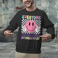 Everyone Communicates Differently Autism Awareness Teacher Unisex Sweatshirt, gift for family, gift for coworker Everyone Communicates Differently Autism Awareness Teacher Unisex Sweatshirt, gift for family, gift for coworker