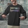 Everything Is Figureoutable Teacher Motivational - -Adults Small Short Sleeve Crew Collar Modern Fun Vacation Cotton Polyester Machine Wash Unisex Sweatshirt, gift for family, gift for coworker Everything Is Figureoutable Teacher Motivational - -Adults Small Short Sleeve Crew Collar Modern Fun Vacation Cotton Polyester Machine Wash Unisex Sweatshirt, gift for family, gift for coworker