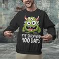 Eye Survived 100 Days Of School Monster Lover Teacher Kids Unisex Sweatshirt, gift for family, gift for coworker Eye Survived 100 Days Of School Monster Lover Teacher Kids Unisex Sweatshirt, gift for family, gift for coworker