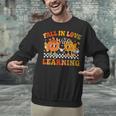 Fall In Love With Learning Autumn Pumpkin Fall Teacher Kids Unisex Sweatshirt, gift for family, gift for coworker Fall In Love With Learning Autumn Pumpkin Fall Teacher Kids Unisex Sweatshirt, gift for family, gift for coworker