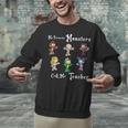 My Favorite Monsters Call Me Teacher Thank Mummy Vampire Bat Unisex Sweatshirt, gift for family, gift for coworker My Favorite Monsters Call Me Teacher Thank Mummy Vampire Bat Unisex Sweatshirt, gift for family, gift for coworker