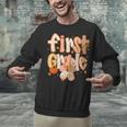 First Grade Fall Floral Coquette Bow Teachers Students Unisex Sweatshirt, First Grade Teacher Sweatshirts, gift for family, gift for coworker First Grade Fall Floral Coquette Bow Teachers Students Unisex Sweatshirt, First Grade Teacher Sweatshirts, gift for family, gift for coworker