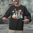 Floral Beakers Chemistry Lab Teacher Unisex Sweatshirt, gift for family, gift for coworker Floral Beakers Chemistry Lab Teacher Unisex Sweatshirt, gift for family, gift for coworker