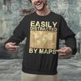 Geography Teacher Easily Distracted By Maps Unisex Sweatshirt, gift for family, gift for coworker Geography Teacher Easily Distracted By Maps Unisex Sweatshirt, gift for family, gift for coworker
