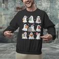 Ghost Reading Teacher Halloween Costume Librarian Book Lover Unisex Sweatshirt, gift for family, gift for coworker