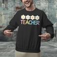 Groovy Teacher Cute Daisy Flower Retro Back To School Unisex Sweatshirt, Groovy Teacher Sweatshirts, gift for family, gift for coworker Groovy Teacher Cute Daisy Flower Retro Back To School Unisex Sweatshirt, Groovy Teacher Sweatshirts, gift for family, gift for coworker