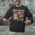 Half Teacher Half Iced Coffee Back To School Unisex Sweatshirt, gift for family, gift for coworker Half Teacher Half Iced Coffee Back To School Unisex Sweatshirt, gift for family, gift for coworker