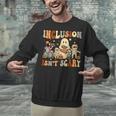 Halloween SLP Sped Teacher Groovy Inclusion Isn't Scary Unisex Sweatshirt, Groovy Teacher Sweatshirts, gift for family, gift for coworker