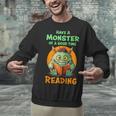 Halloween Teacher Librarian Monster Reading Books Men Women Kids Unisex Sweatshirt, gift for family, gift for coworker Halloween Teacher Librarian Monster Reading Books Men Women Kids Unisex Sweatshirt, gift for family, gift for coworker