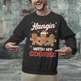 Hangin With My Cookies Gingerbread Man Xmas Teacher Unisex Sweatshirt, gift for family, gift for coworker Hangin With My Cookies Gingerbread Man Xmas Teacher Unisex Sweatshirt, gift for family, gift for coworker