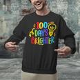 Happy 100th Day Of School 100 Days Brighter Girls Teacher Unisex Sweatshirt, gift for family, gift for coworker Happy 100th Day Of School 100 Days Brighter Girls Teacher Unisex Sweatshirt, gift for family, gift for coworker