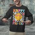 Happy Fri-Yay Groovy Teacher Friday Weekend Fri Yay Unisex Sweatshirt, Groovy Teacher Sweatshirts, gift for family, gift for coworker