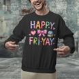 Happy Fri-Yay Teacher Fry Yay Friday Weekend Cute Fri-Yay Unisex Sweatshirt, gift for family, gift for coworker Happy Fri-Yay Teacher Fry Yay Friday Weekend Cute Fri-Yay Unisex Sweatshirt, gift for family, gift for coworker
