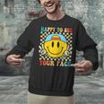 Happy To See Your Face Hippie Smile Back To School Teachers Unisex Sweatshirt, gift for family, gift for coworker