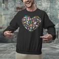 Heart Shape Art Teacher And Painting Sketching Artist Unisex Sweatshirt, gift for family, gift for coworker Heart Shape Art Teacher And Painting Sketching Artist Unisex Sweatshirt, gift for family, gift for coworker