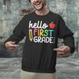 Hello First Grade Team 1st Grade Back To School Teacher Kids Unisex Sweatshirt, First Grade Teacher Sweatshirts, gift for family, gift for coworker Hello First Grade Team 1st Grade Back To School Teacher Kids Unisex Sweatshirt, First Grade Teacher Sweatshirts, gift for family, gift for coworker