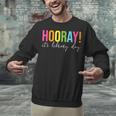 Hooray It's Library Day Teacher Reader Books Back To School Unisex Sweatshirt, gift for family, gift for coworker