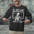 Ill Just Wait Until Its Quiet Teacher Lazy Halloween Costume Unisex Sweatshirt, gift for family, gift for coworker