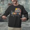 It's A Beautiful Day To Learn Cute Rainbow Boho Teacher Unisex Sweatshirt, gift for family, gift for coworker It's A Beautiful Day To Learn Cute Rainbow Boho Teacher Unisex Sweatshirt, gift for family, gift for coworker