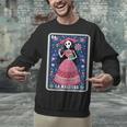 La Maestra Halloween Mexican Bingo Card Teacher Lottery Card Unisex Sweatshirt, gift for family, gift for coworker