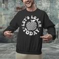 Let's Learn Today Checkered Apple Back To School Teacher Unisex Sweatshirt, gift for family, gift for coworker