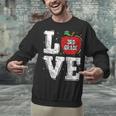 LOVE Apple 3rd Grade Teacher Student School Unisex Sweatshirt, gift for family, gift for coworker LOVE Apple 3rd Grade Teacher Student School Unisex Sweatshirt, gift for family, gift for coworker