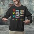 Love Daycare Provider Childcare Teacher Tie Dye Unisex Sweatshirt, gift for family, gift for coworker Love Daycare Provider Childcare Teacher Tie Dye Unisex Sweatshirt, gift for family, gift for coworker