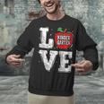 LOVE Kindergarten Teacher Student School Apple Unisex Sweatshirt, gift for family, gift for coworker LOVE Kindergarten Teacher Student School Apple Unisex Sweatshirt, gift for family, gift for coworker