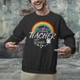 Luckiest Teacher Ever Rainbow- St Patricks Day Teacher Unisex Sweatshirt, gift for family, gift for coworker