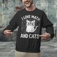 Math And Cats Apparel For Teachers Students Cat Lovers Unisex Sweatshirt, gift for family, gift for coworker Math And Cats Apparel For Teachers Students Cat Lovers Unisex Sweatshirt, gift for family, gift for coworker
