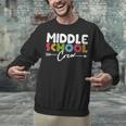Middle School Crew Retro Teacher Student Vintage Unisex Sweatshirt, gift for family, gift for coworker Middle School Crew Retro Teacher Student Vintage Unisex Sweatshirt, gift for family, gift for coworker