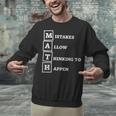 Mistakes Allow Thinking To Happen School Math Teacher Unisex Sweatshirt, gift for family, gift for coworker Mistakes Allow Thinking To Happen School Math Teacher Unisex Sweatshirt, gift for family, gift for coworker