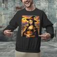 Mona Lisa Pumpkin Halloween Art Teacher Witchy Women Kids Unisex Sweatshirt, gift for family, gift for coworker