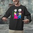 Nerdy Pythagoras Fighting Over C Squared Math Teacher Unisex Sweatshirt, gift for family, gift for coworker