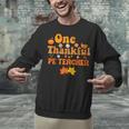 One Thankful PE Teacher Thanksgiving Fall Autumn Groovy Unisex Sweatshirt, Pe Teacher Sweatshirts, Groovy Teacher Sweatshirts, gift for family, gift for coworker