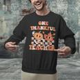 One Thankful Teacher Fall Leaves Thanksgiving Retro Unisex Sweatshirt, gift for family, gift for coworker One Thankful Teacher Fall Leaves Thanksgiving Retro Unisex Sweatshirt, gift for family, gift for coworker