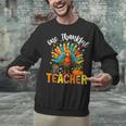 One Thankful Teacher Thanksgiving Turkey Cute Crayon Pencil Unisex Sweatshirt, gift for family, gift for coworker One Thankful Teacher Thanksgiving Turkey Cute Crayon Pencil Unisex Sweatshirt, gift for family, gift for coworker