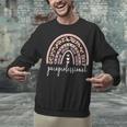 Paraprofessional Rainbow Para Teacher Parapro Unisex Sweatshirt, gift for family, gift for coworker Paraprofessional Rainbow Para Teacher Parapro Unisex Sweatshirt, gift for family, gift for coworker