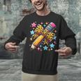 Pencil Leopard Coquette Bow Teacher Life Back To School Unisex Sweatshirt, gift for family, gift for coworker Pencil Leopard Coquette Bow Teacher Life Back To School Unisex Sweatshirt, gift for family, gift for coworker