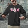 Pink Ghost Teach Halloween Teacher In Spooky Season Unisex Sweatshirt, gift for family, gift for coworker Pink Ghost Teach Halloween Teacher In Spooky Season Unisex Sweatshirt, gift for family, gift for coworker