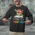 Pirate Teacher Halloween Skull Adult Unisex Sweatshirt, gift for family, gift for coworker
