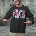 In My Pre K Era Groovy Back To School First Day Teacher Kids Unisex Sweatshirt, Groovy Teacher Sweatshirts, gift for family, gift for coworker