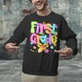 Preppy First Grade Back To School 1st Grade Teacher Girl Kid Unisex Sweatshirt, First Grade Teacher Sweatshirts, gift for family, gift for coworker
