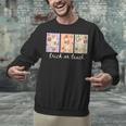 Preppy Goose Teacher Trick Or Teach Halloween Teacher Goose Unisex Sweatshirt, gift for family, gift for coworker