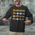 Pumpkin Ghost Equation Math Teacher Halloween Costume Unisex Sweatshirt, gift for family, gift for coworker