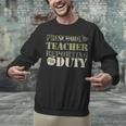Retro Back To School Women Old Camo Preschool Teacher Unisex Sweatshirt, gift for family, gift for coworker Retro Back To School Women Old Camo Preschool Teacher Unisex Sweatshirt, gift for family, gift for coworker