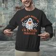 Retro You Can't Scare Me I'm A Math Teacher Cute Ghost Women Unisex Sweatshirt, gift for family, gift for coworker