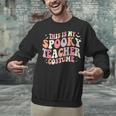 Retro Halloween This Is My Spooky School Teacher Costume Unisex Sweatshirt, gift for family, gift for coworker Retro Halloween This Is My Spooky School Teacher Costume Unisex Sweatshirt, gift for family, gift for coworker