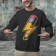 Retro Pencil Pencil Back To School Teacher Student Unisex Sweatshirt, gift for family, gift for coworker